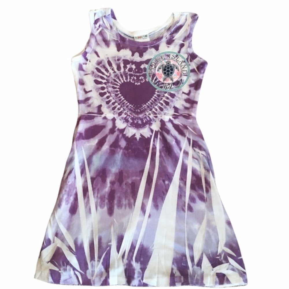 copy HAPPY KIDS USA Made Tie Dye Summer Dress “Tybee Island, GA” - sz 5/6